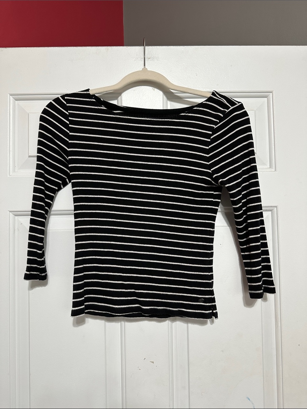 AE soft & sexy 3/4 sleeve striped top